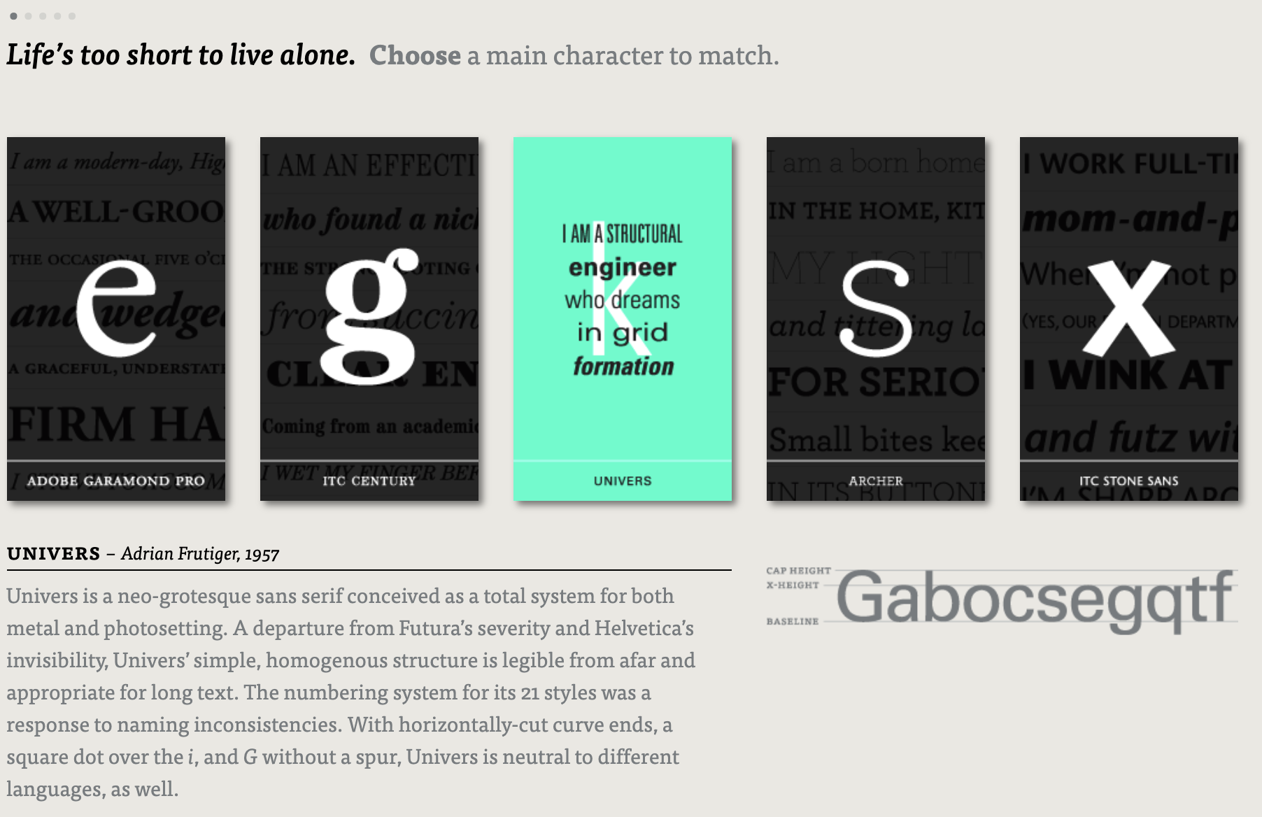 Visual Design of Games Cheese or Font, TypeConnection The Mechanics