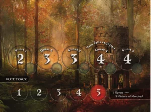 7 player Avalon board