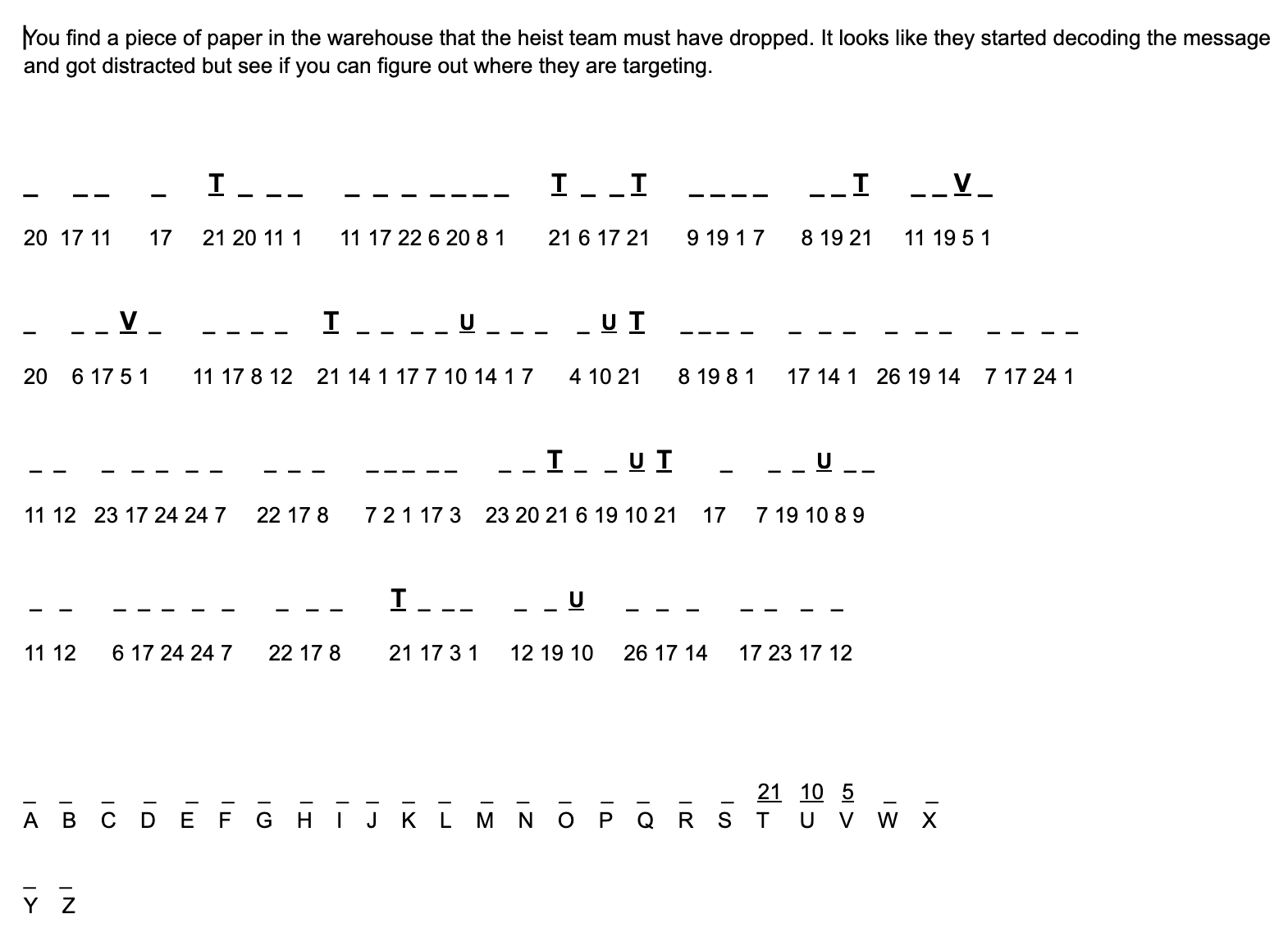 Puzzle 1 – Detective Iteration #1